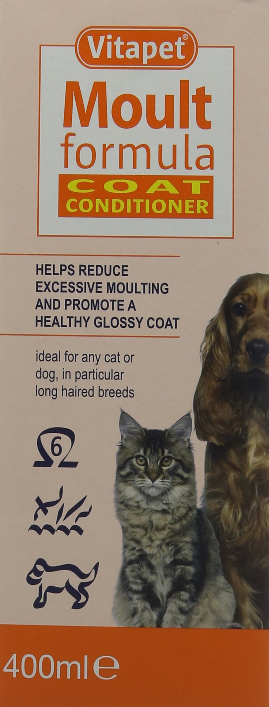 Vitapet Moult Formula for Cat and Dog, 400ml