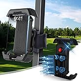 Cartalia Golf Cart Magnetic Phone Holder Mount with 4 Vibration Dampeners and Anti Shake for EZGO/Club Car/Yamaha, Cell Phone Caddy with Upgrade N52 Magnets for 4.7"-7.2" iPhone/Samsung/Google Pixel