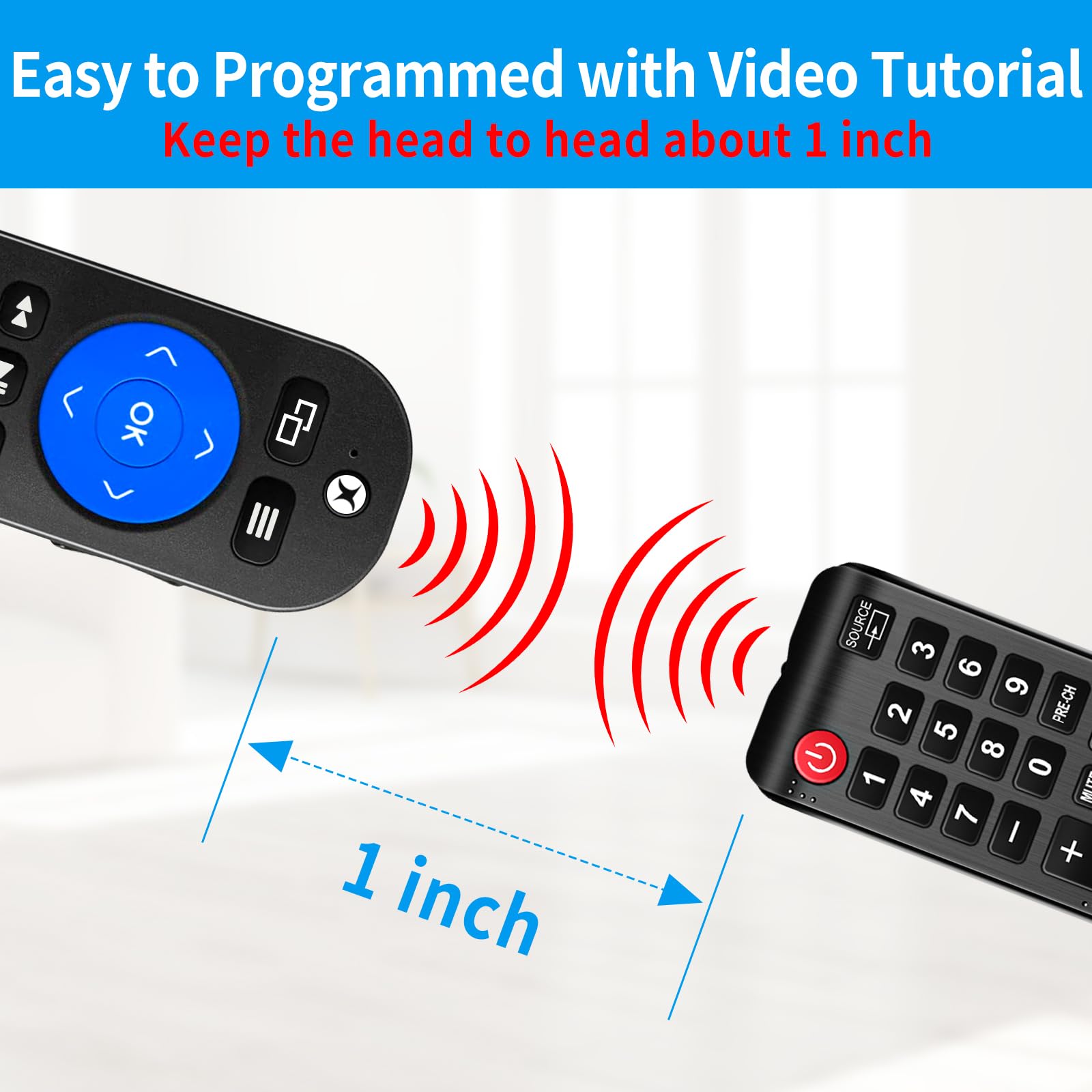 tiebutie Pre-Programmed Media Remote Control Compatible with Xbox One, One S/X - Universal Control for Xbox Remote, LG & Vizio TV Remotes with Extra 7 Learning Programmed Keys