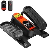 HOTSWEAT Under Desk Elliptical Machine, Ellipse Leg Exerciser as Seen on TV for Seniors with Remote Control, Portable Electric Seated Pedal Exerciser with 12 Speed Levels for Home Office
