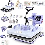 Whubefy Heat Press 15x15 inch 8 in 1 with 30OZ