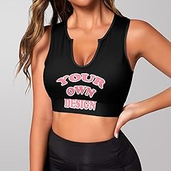 Custom Bras for Women Personalized Crop Tops with