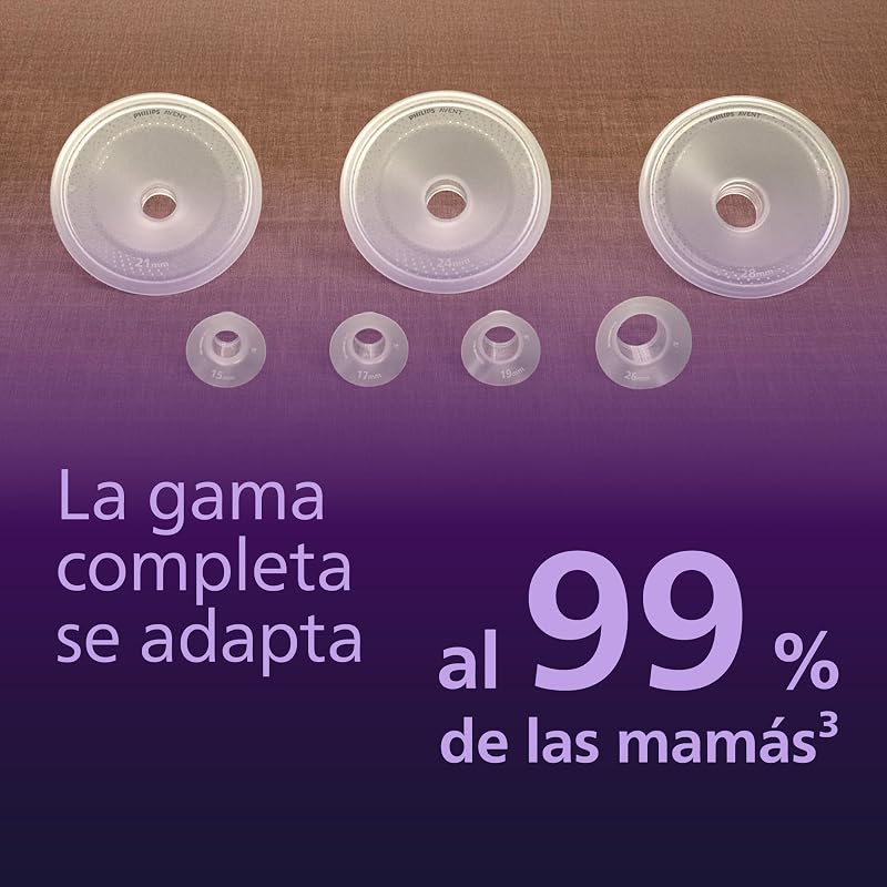 Conjunto básico Philips Avent de bomba de leite mãos-livres, motor com grande capacidade de sucção, imita o ritmo de admissão do bebé, bombeia até 85 vezes por minuto, SCD553/11