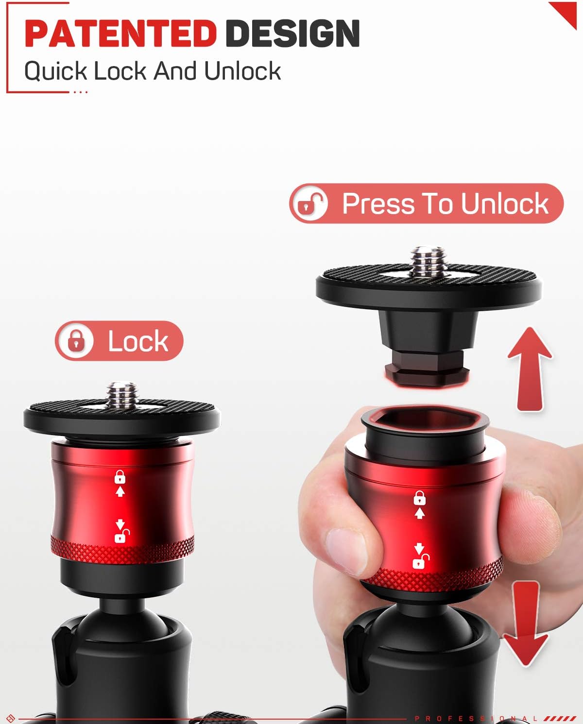 IFOOTAGE Tabletop Tripod, Portable Desktop Mini Tripod Stand with 3/8 and 1/4 inches Quick Release Plate, Max Load 17.6 lbs for DSLR Camera, Video Camcorder, Mobile Phone and Action Cameras : Camera & Photo