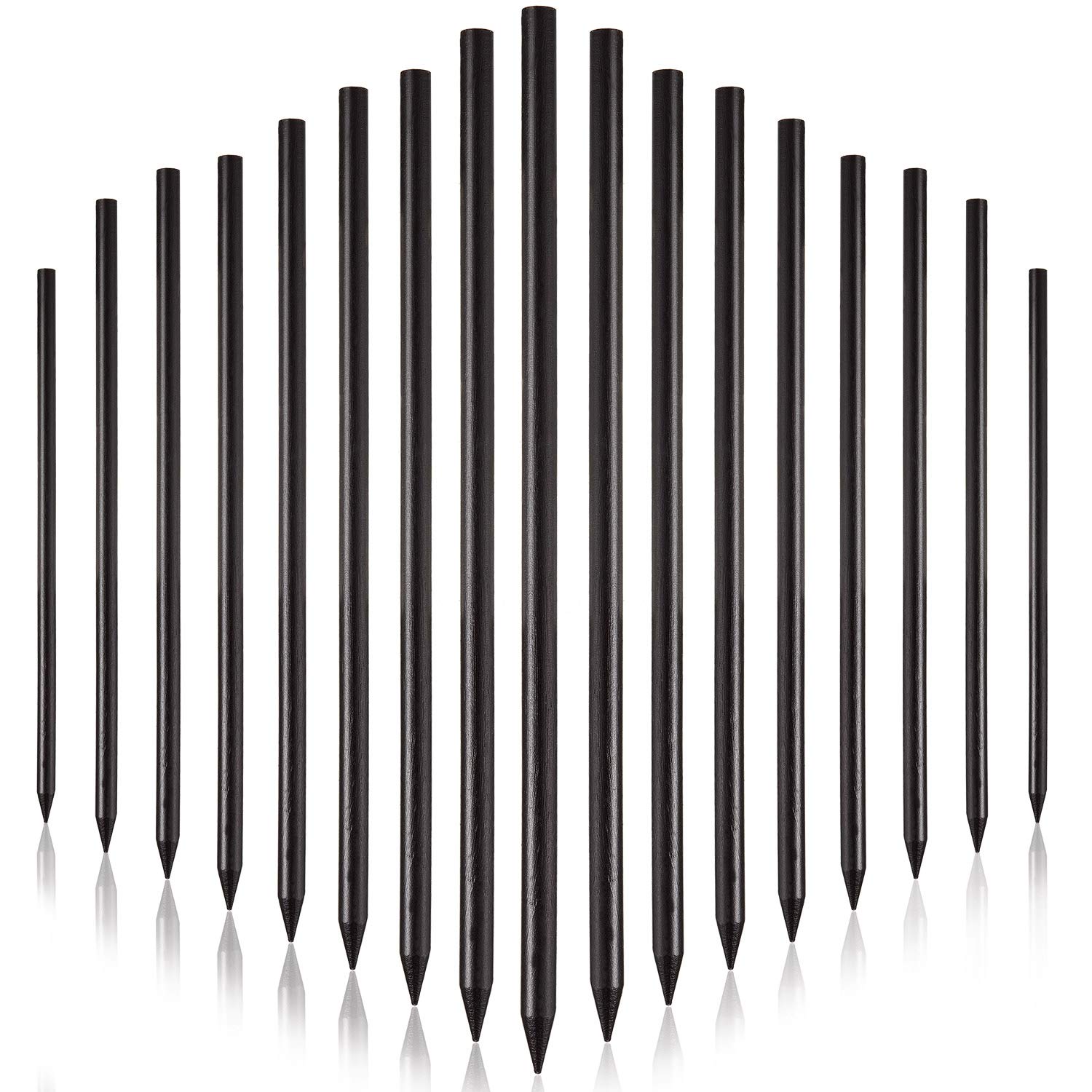 Photo 1 of 20 Pieces Wood Hair Sticks Chinese Hair Chopstick Clip Vintage Black Pencil Long Hairpins, Bun Maker Handmade Hairstyles Accessories for Women Decorative Holder