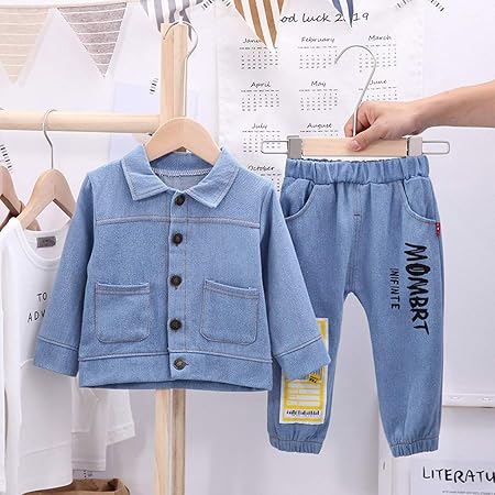 baby boy jean jacket outfit