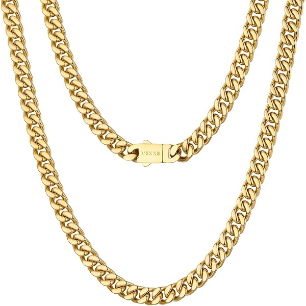 Hip Hop Gold Tone 2 Chainz Cuban Link Chain Necklace 33