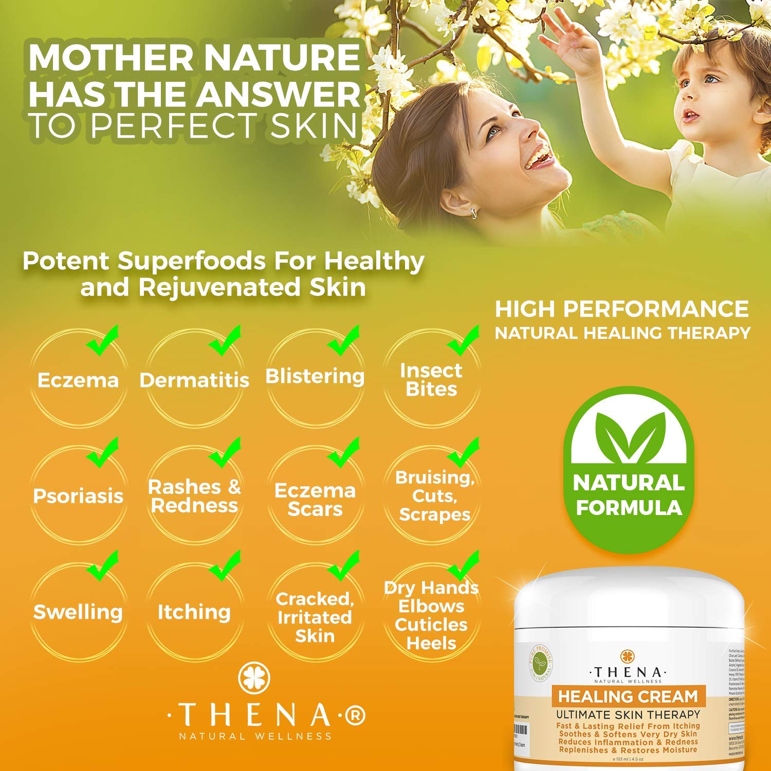 Best Healing Cream For Eczema Psoriasis Treatment Natural Moisturizer