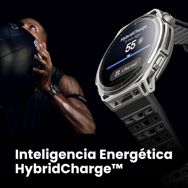 Balance 3 Reloj Inteligente GPS 48mm, Pantalla AMOLED 1,5" Cristal Zafiro, NFC, batería de 21 días, Linterna, 64 GB de Almacenamiento, mapas, HYROX, para Android e iPhone, Titanio