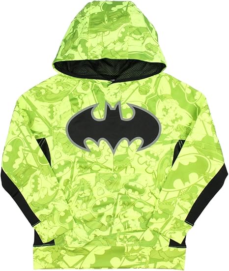 Neon yellow batman hoodie Clearance