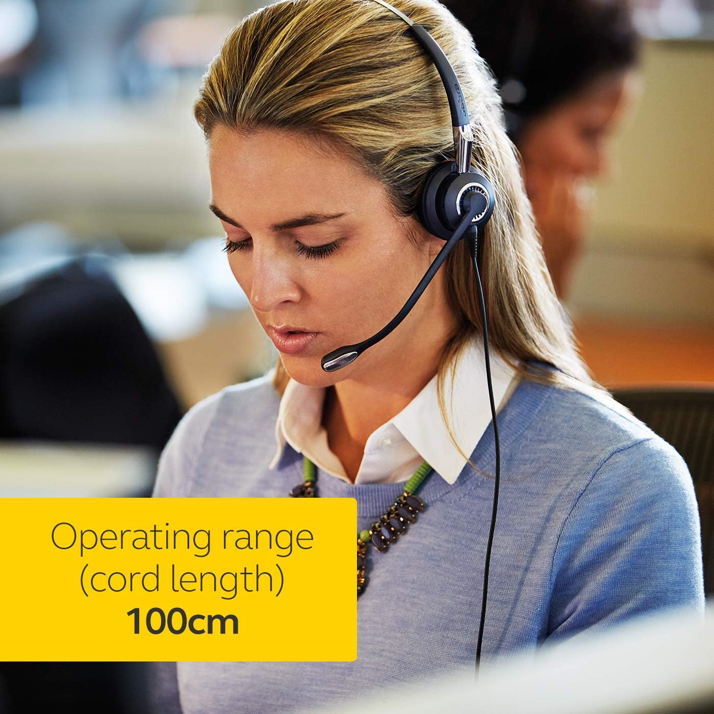 Jabra Biz 2400 II Quick Disconnect On-Ear Stereo Headset - Image 4