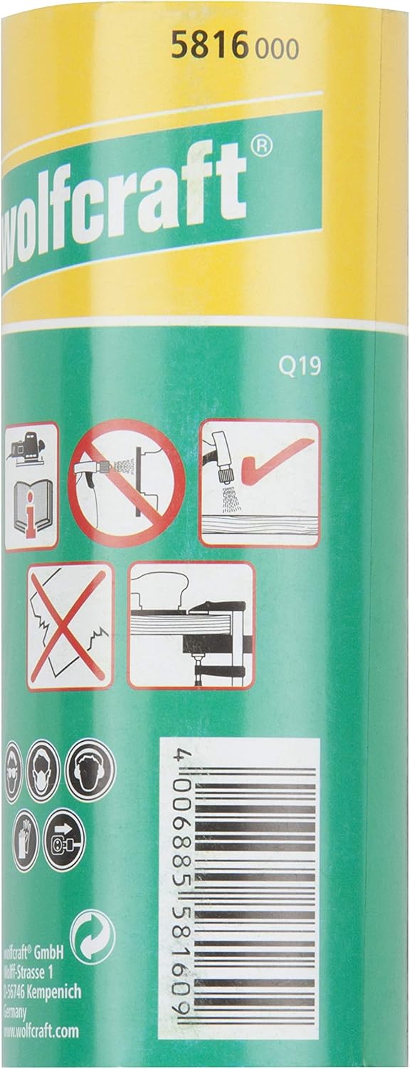 wolfcraft Sandpaper Roll for Metal/Varnish, 3 m x 115 mm, grain 400 I 5816000, Black - Image 3