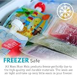 Nom Nom Kids 4 x Reusable Food Pouches 140ml Side Fill BPA Free UK Designed view 5