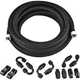 RENO 8AN Fuel Line Kit – 20FT CPE Hose, 0.43" ID, Includes Fittings, Rated For 500PSI, -40°F To 257°F