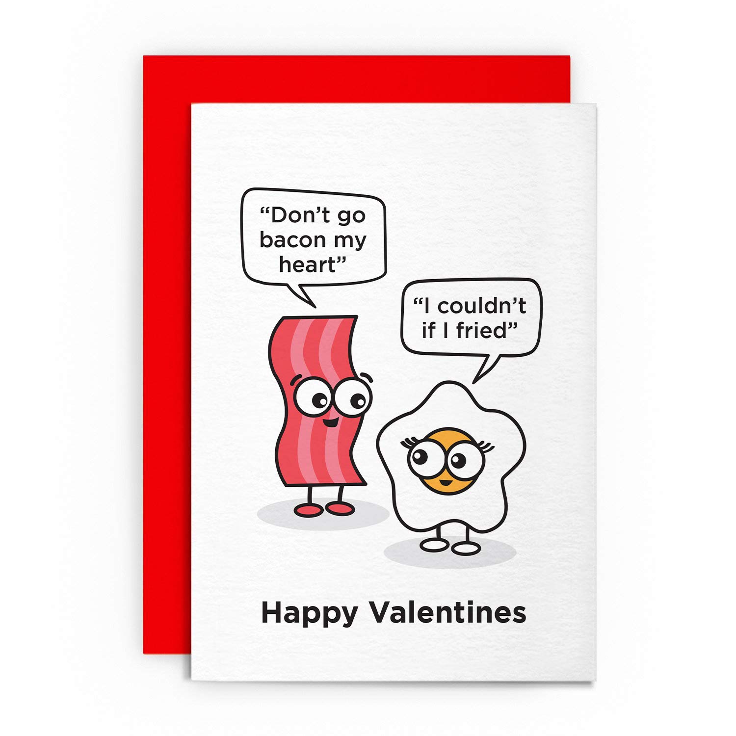 Valentines Card Valentine S Day Funny Husband Wife Boyfriend Girlfriend Love Happy Gay Partner Greeting For Him Her Joke Lol Don T Go Bacon My Heart Buy Online In Gibraltar At Gibraltar Desertcart Com Productid
