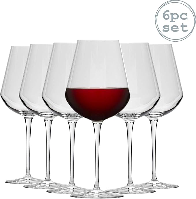 Bormioli Rocco Inalto Uno Extra Large Wine Glass 640ml Pack of 6 Drinking