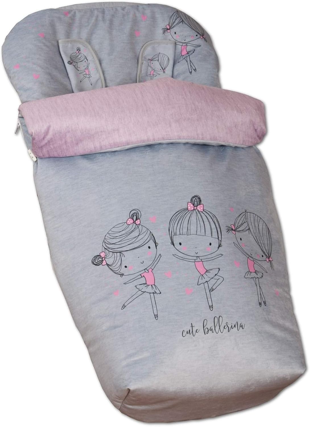 Babyline 2000660 Unisex Pushchair Footmuff, Ballerina