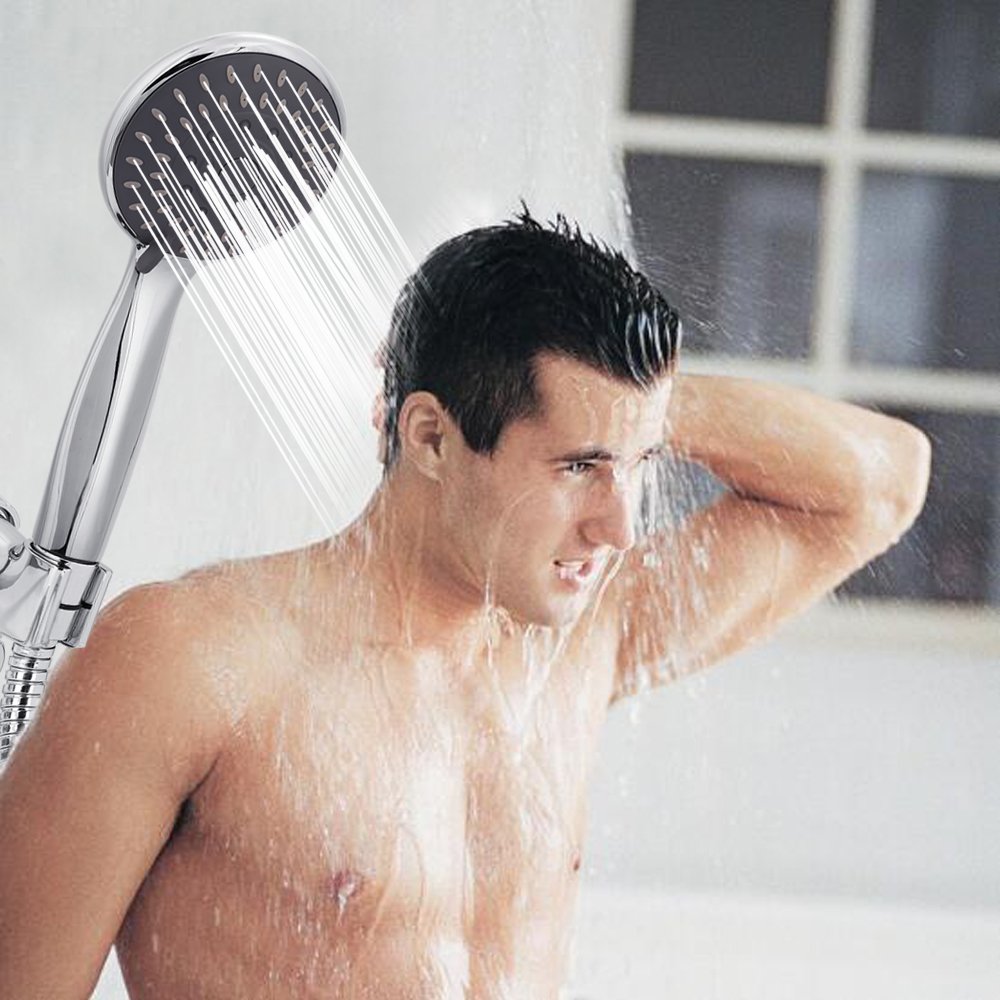 Briout Handheld Shower Head High Pressure 5 Spray Settings Massage Spa