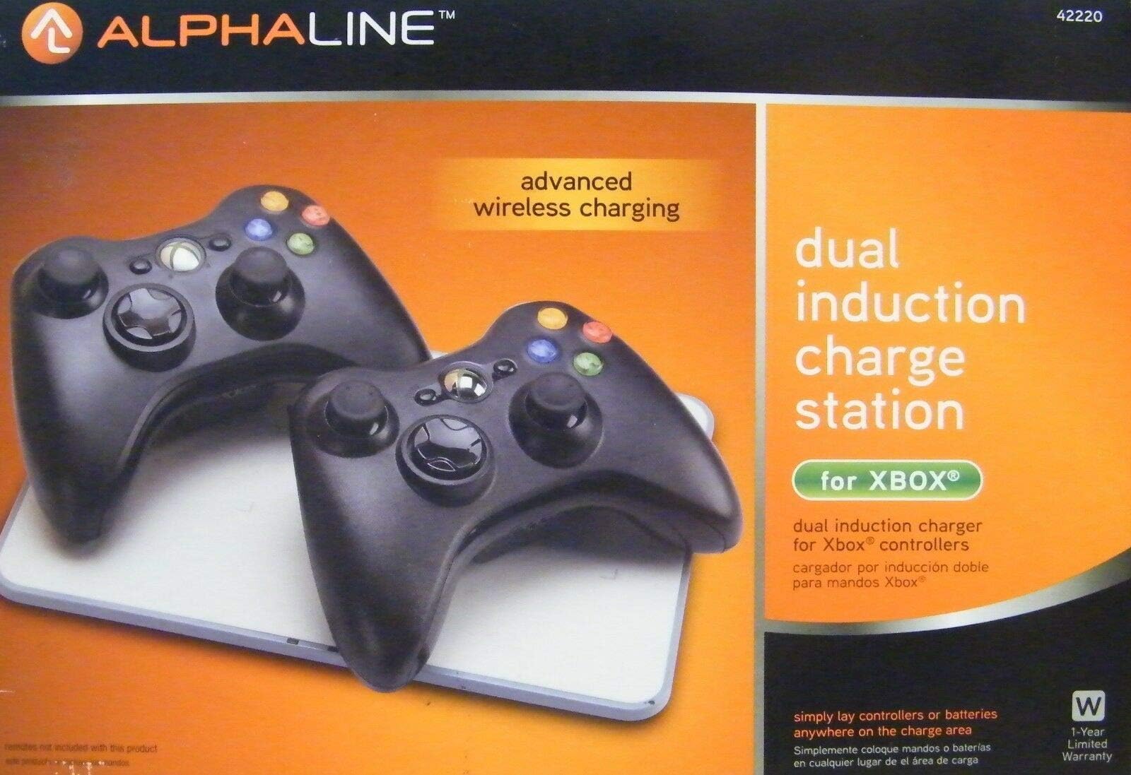 ALPHALINEDual Induction Charge Station for Xbox 360