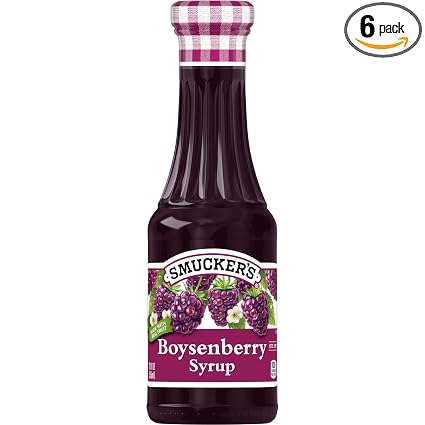 Smucker's boysenberry frt syrup 12oz 6ct (051500056837)