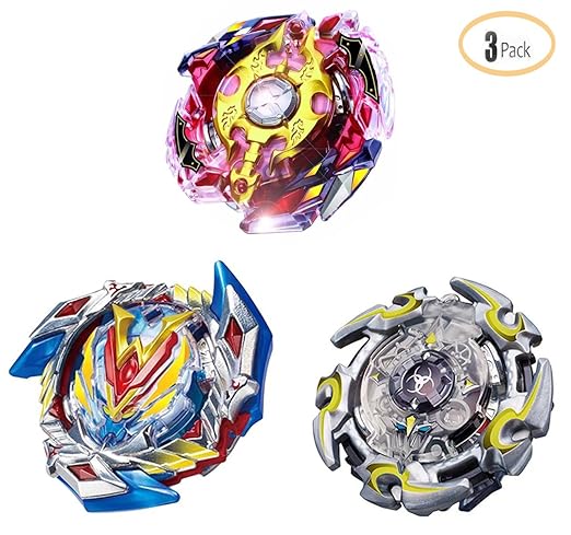 HHUAN 3 Set (Launcher + Kreisel) Beyblade Burst Starter Kampf Spielzeug mit Geschenke Duouranus Kampf-kreisel Beschleunigungs