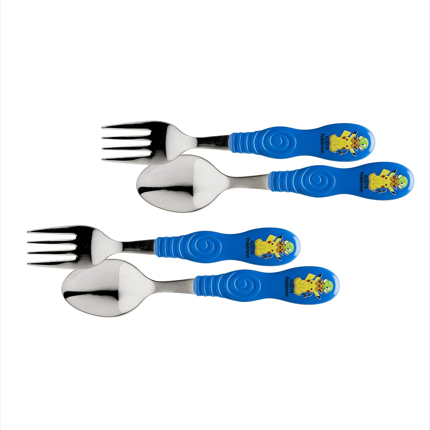 Zak Designs Pokemon Easy Grip Flatware Fork And Spoon