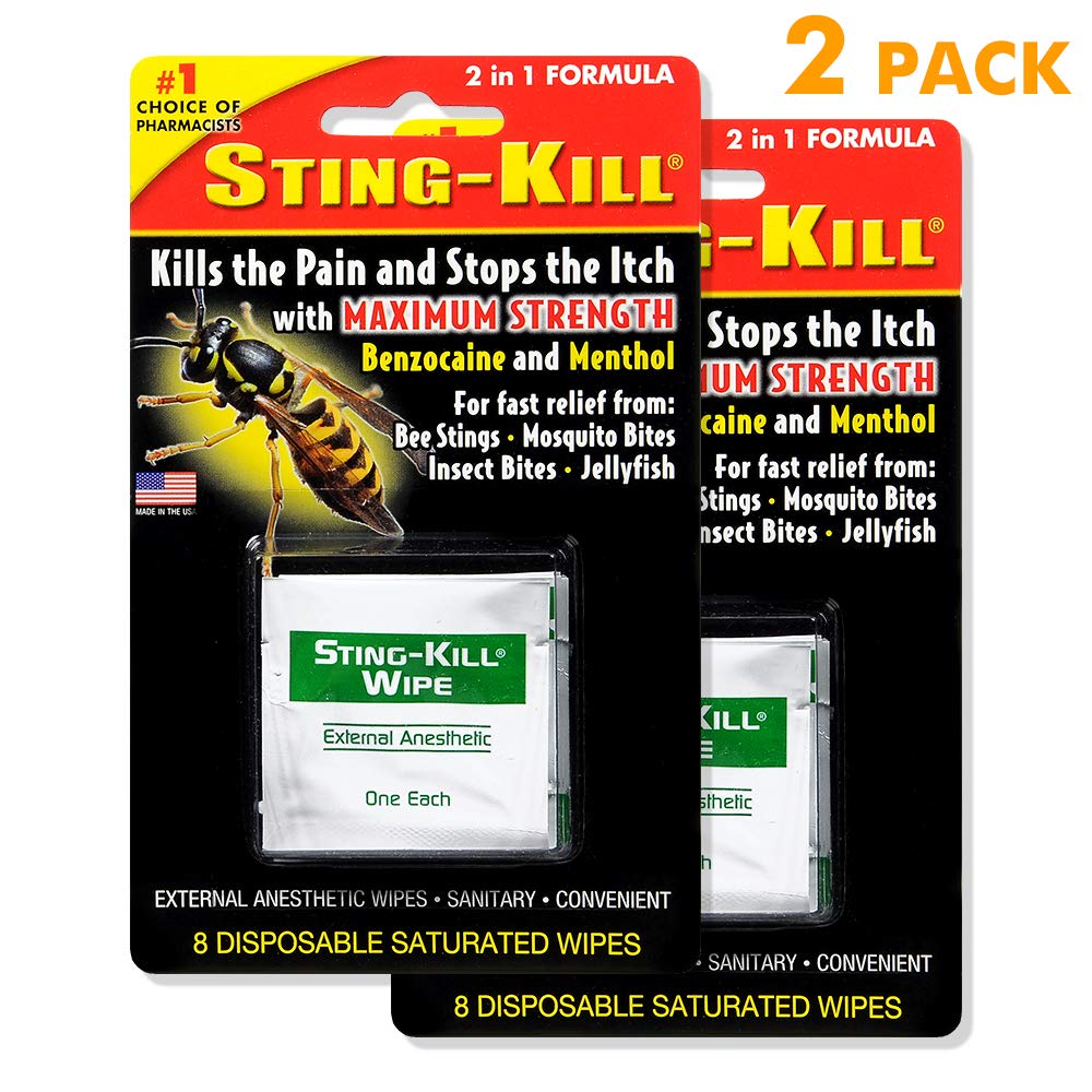 StingKill Swabs, Fast Relief from Bee Stings, Mosquito