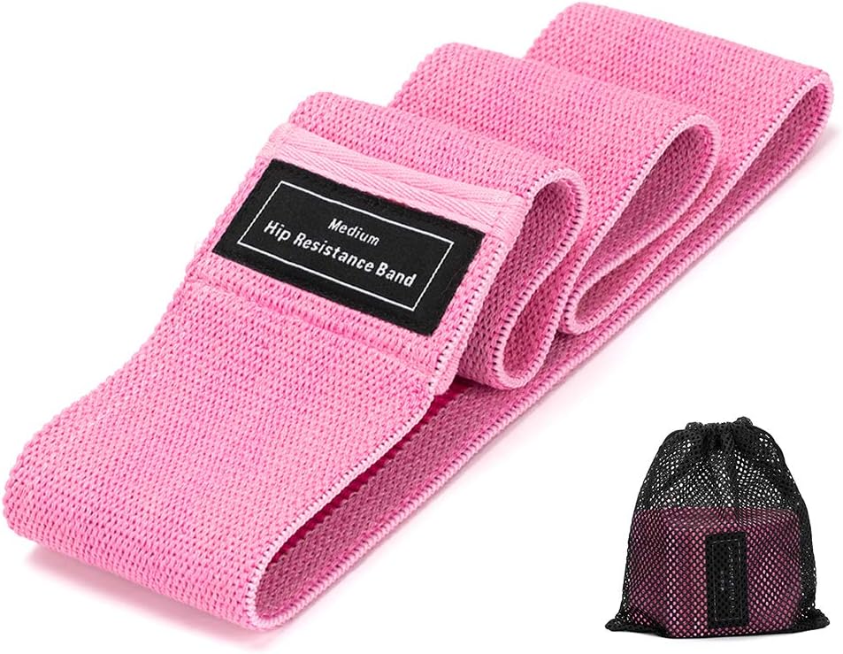 Sozzy Fabric Resistance Bands, Exercise Bands for Legs and Butt, Non Slip Workout Bands, Stretching Booty Bands Set with 3 Resistance Loops for Women, Multi-Purpose Fitness Bands for Glute, Thigh