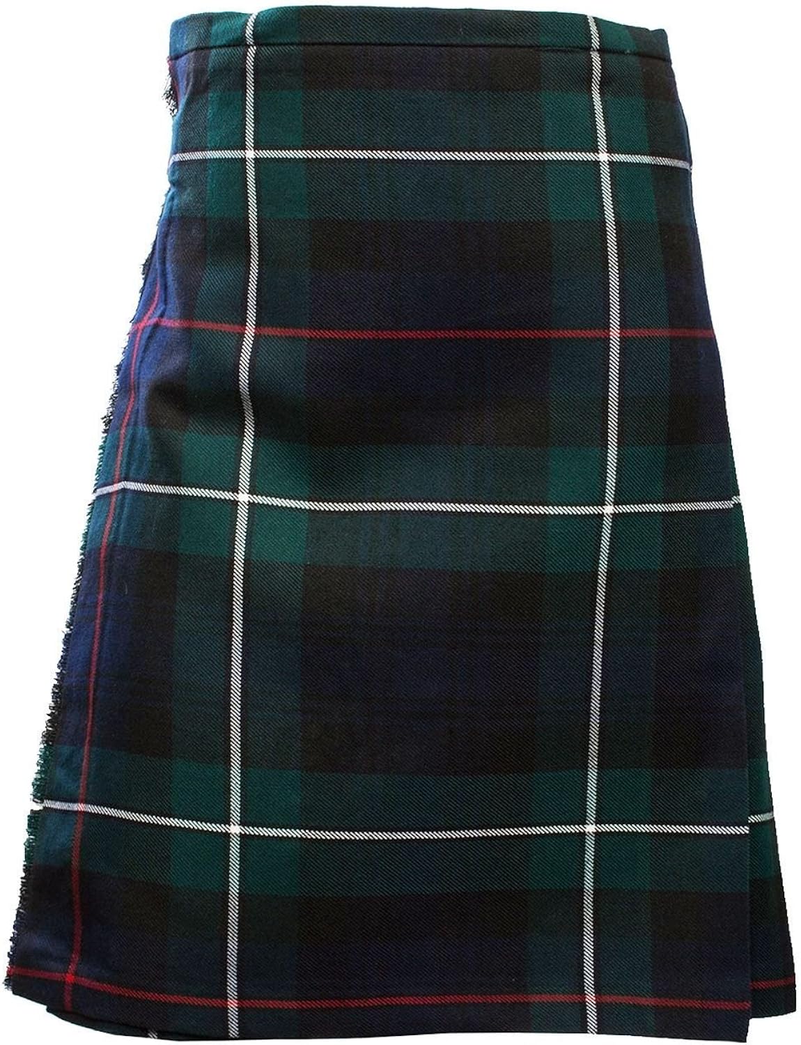 green tartan kilt