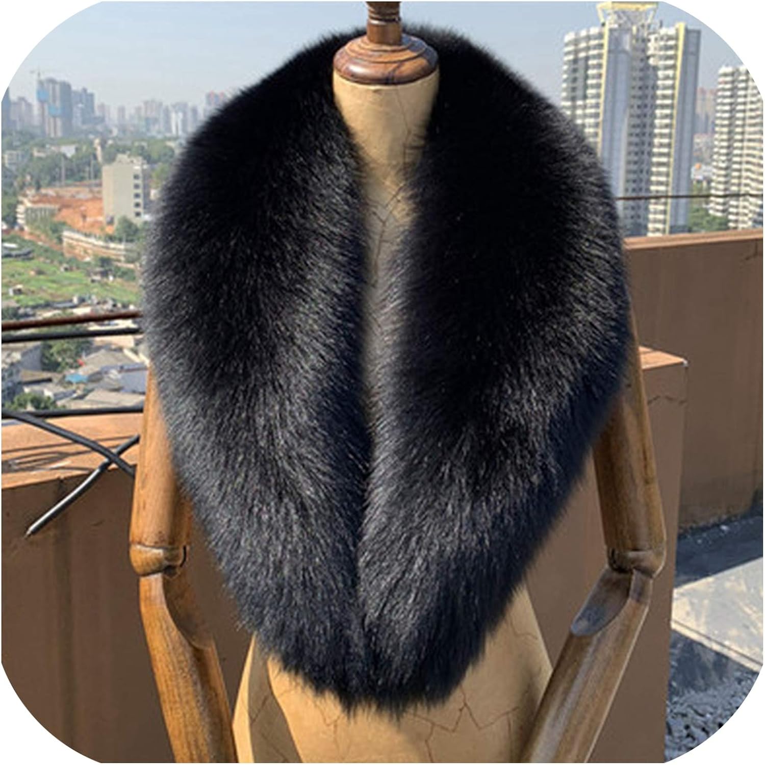 long fur shawl