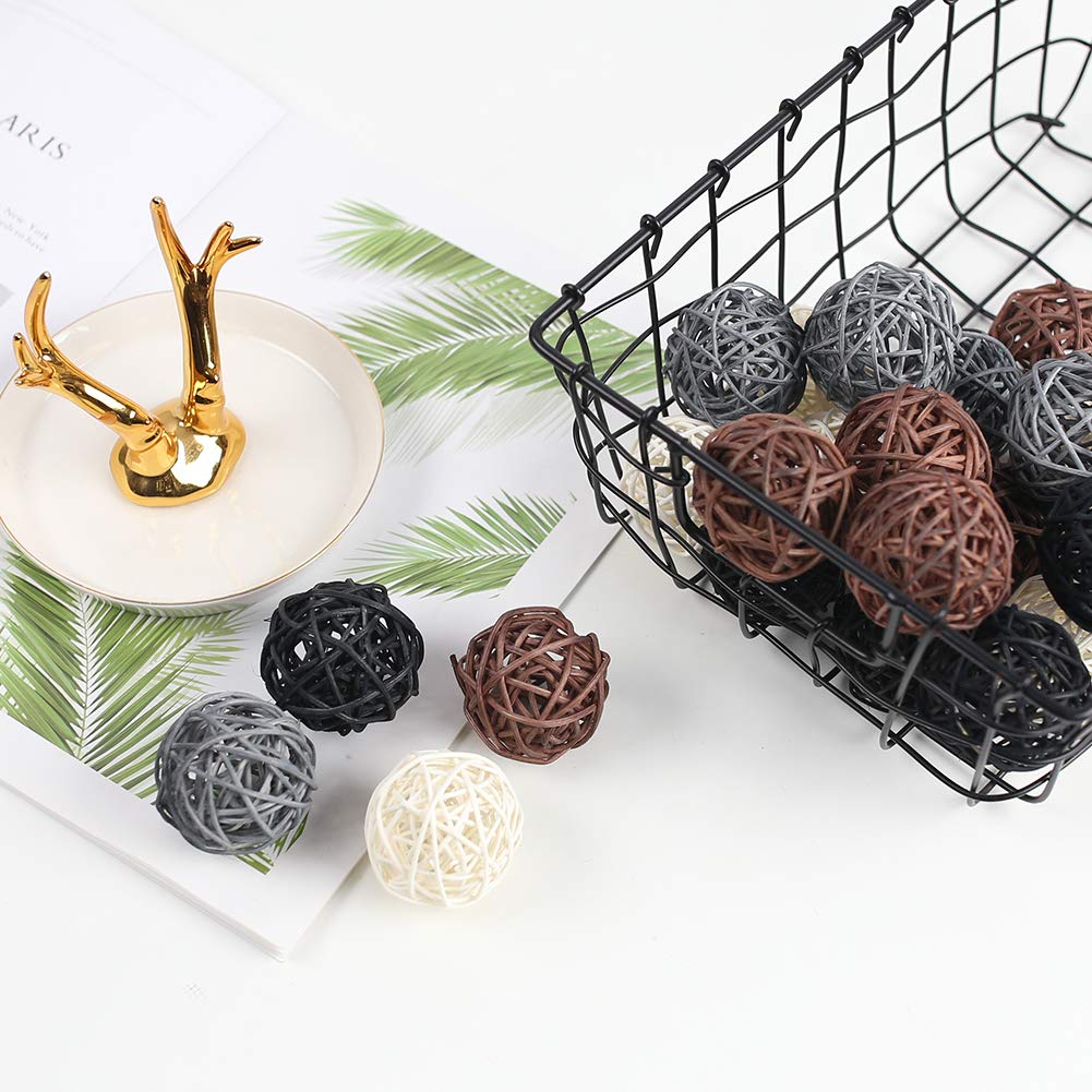 DomeStar Rattan Ball, 24PCS Orbs Vase Fillers