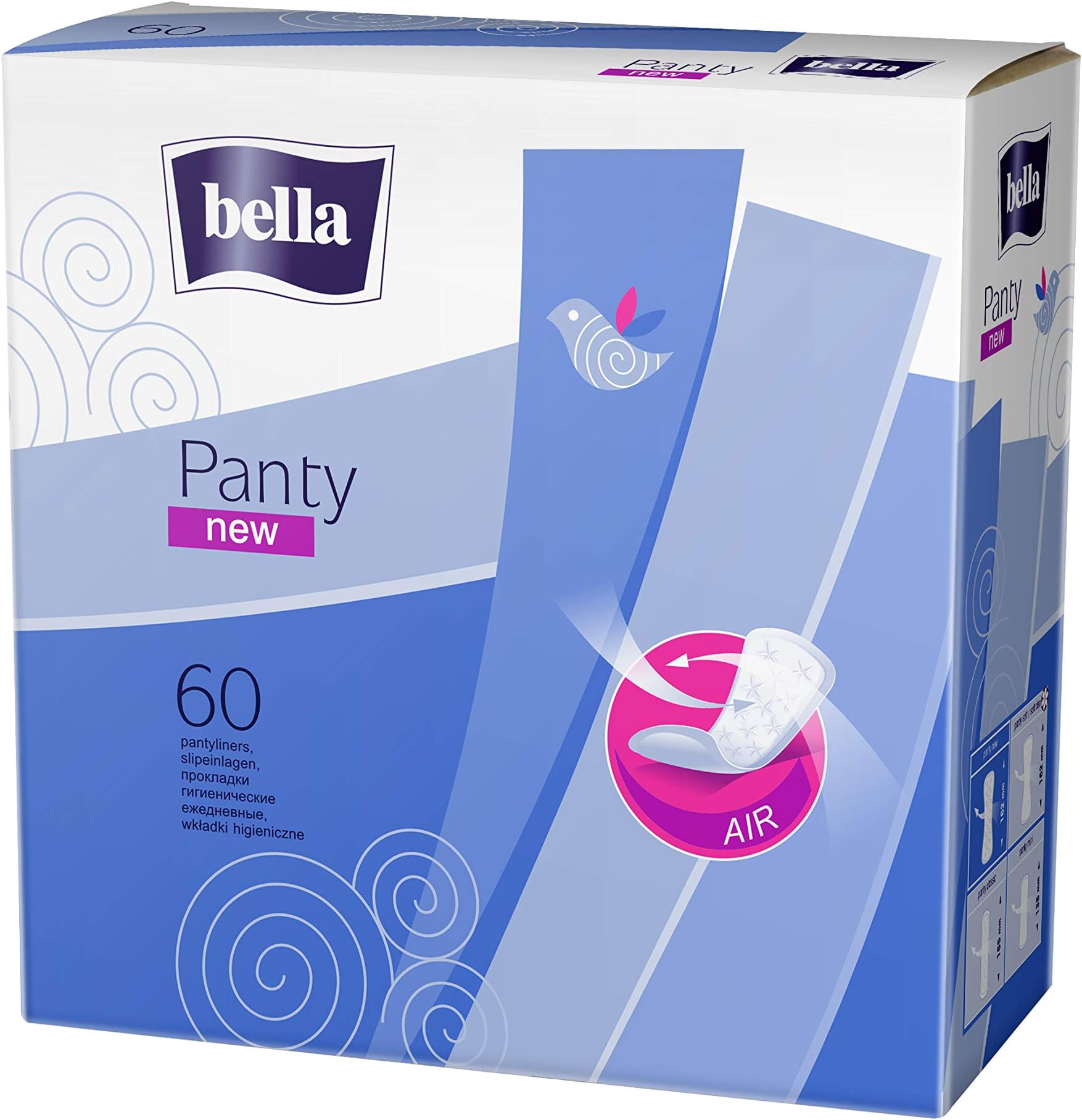 Bella Panty Classic Liners - 60 Pieces