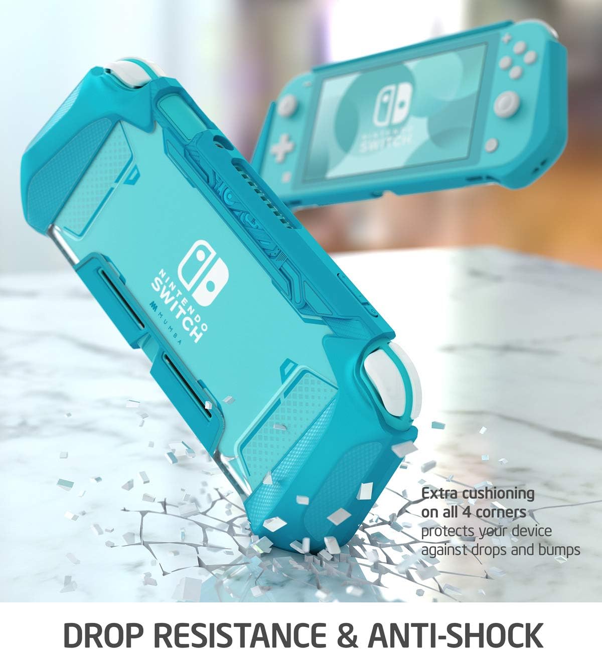 Mumba Grip Case for Nintendo Switch Lite Console 2019 [Blade] TPU