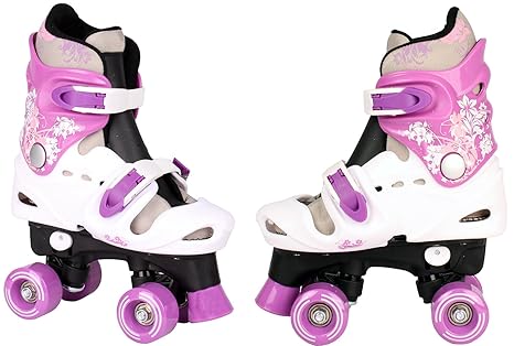 Kinder Rollschuhe verstellbar 28 29 30 31 32 33 34 35 36 NEU Disco Roller