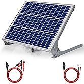 SUNER POWER 12V 50W Solar Battery Charger Maintainer, Built-in UltraSmart MPPT Controller, Adjustable Mount Bracket, Waterproof 50 Watt Solar Panel Kit for 12 Volt SLA Deey Cycle AGM Lifepo4 Battery