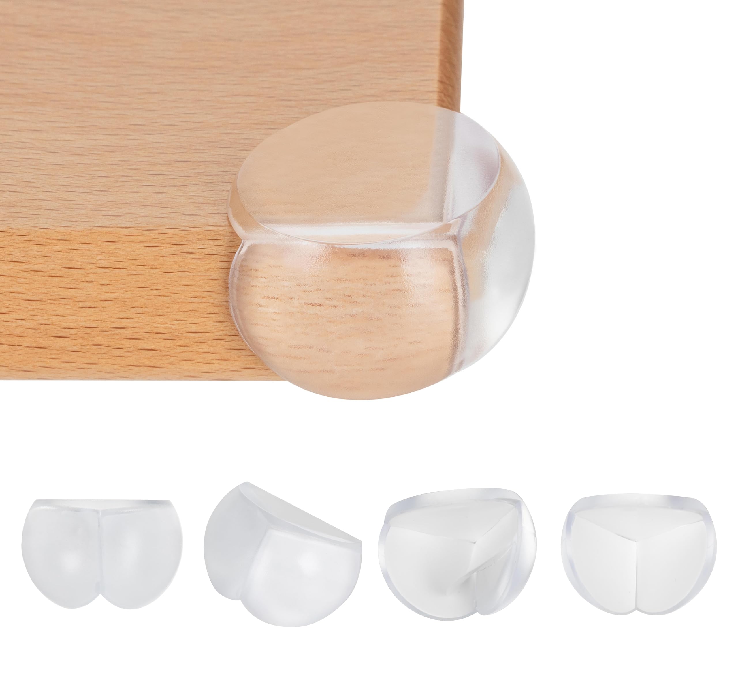 Photo 1 of Bebe Earth Baby Proofing Corner Protectors, 12 Furniture Corner Guards Bumpers for Table - Clear Child Safety Protector for Home, New Parents and Couples