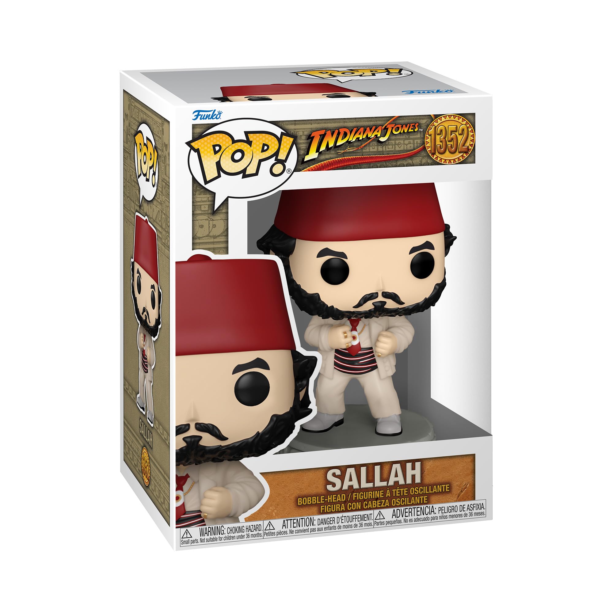 Funko Pop! Movies: Indiana Jones - Sallah - Collectable Vinyl Figure - Gift Idea - Official Merchandise - Toys for Kids & Adults - Movies Fans - Model Figure for Collectors and Display