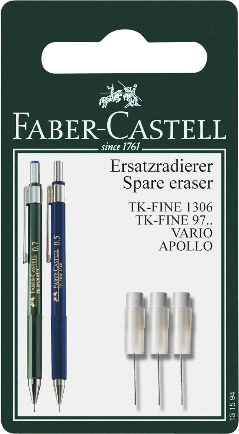 FABER-CASTELL Zapasowe gumki do olówków TK-Fine 3 sztuki