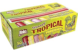 Kisko Giant Tropical Freezies 5.5 oz, 50 Count