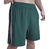 Tear Away Shorts for Men Post Surgery Snap Knee Leg Hip Surgical Leg Side Open Pants
