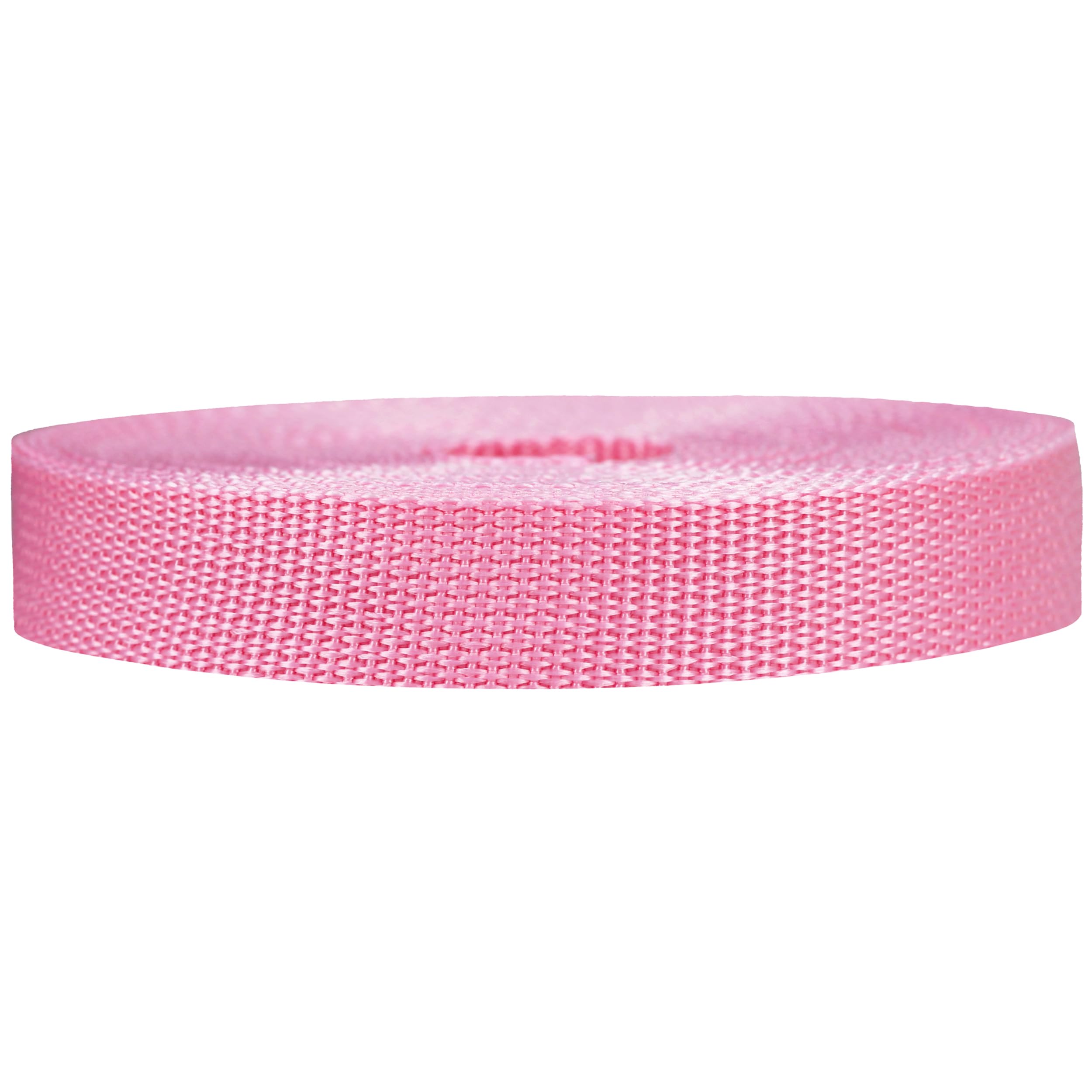 Strapworks Poly Strapping for Outdoor DIY Gear Repair, Pet Collars, Crafts, Polypropylene, Pink, 3/4" x 10 Yard