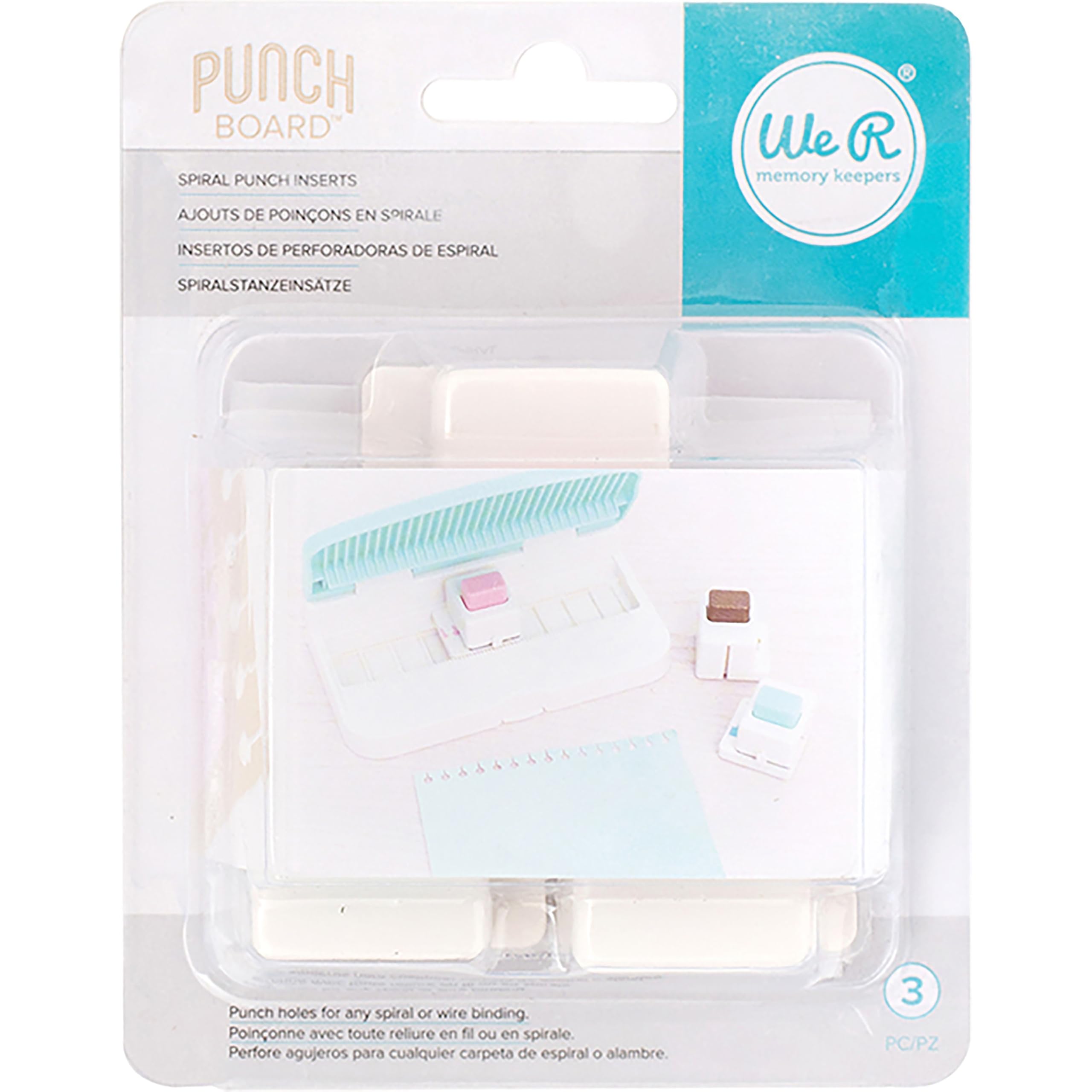 We R Memory Keepers Spiral Pnchs 3pk, Multicolour, 20 x 13 x 8 cm