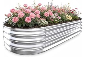 Galvanized Raised Garden Bed - 4x2Ft Heavy Duty Steel Planter Box Outdoor for Vegetables, Fruits, Flowers & Backyard Gardenin