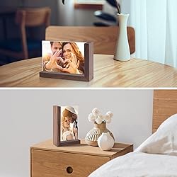 Mixoo 4x6 Picture Frames 2 Pack - Rustic Wooden