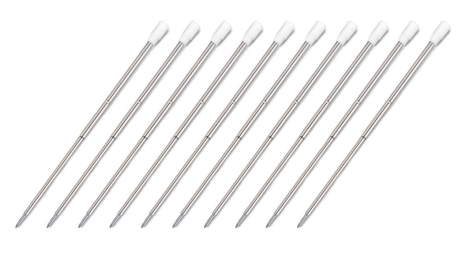 10 x Black Ink Refills (2 Parts) Compatible with Swarovski Stardust Crystal Elements Filled Ballpoint Pen