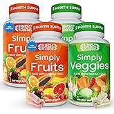 Simply Nature's Pledge - Packed with 42 Different Fruits & Vegetables - 2-Month Supply - Made with Real, Non-GMO Whole Foods - Supports Energy & Overall Wellness - Soy-Free - 360 Capsules