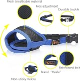 HEELE Adjustable Dog Muzzle with Soft Pad Blue Large view 2
