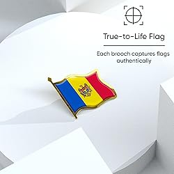 Moldova Flag Lapel Pin - Enamel Metal National