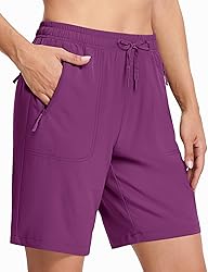 MAGCOMSEN Outdoor Shorts Women Hiking 8 Inch with
