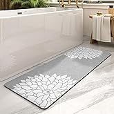 PADOOR-No Stains Bathroom Runner Rug-Bath Mats for Bathroom Non Slip-Super Absorbent Bath Floor Mat Quick Dry Diatomaceous Earth Bath Rug-Large Bathmat-17'' x47''